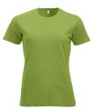 Dames T-shirt Clique New Classic-T Licht Groen